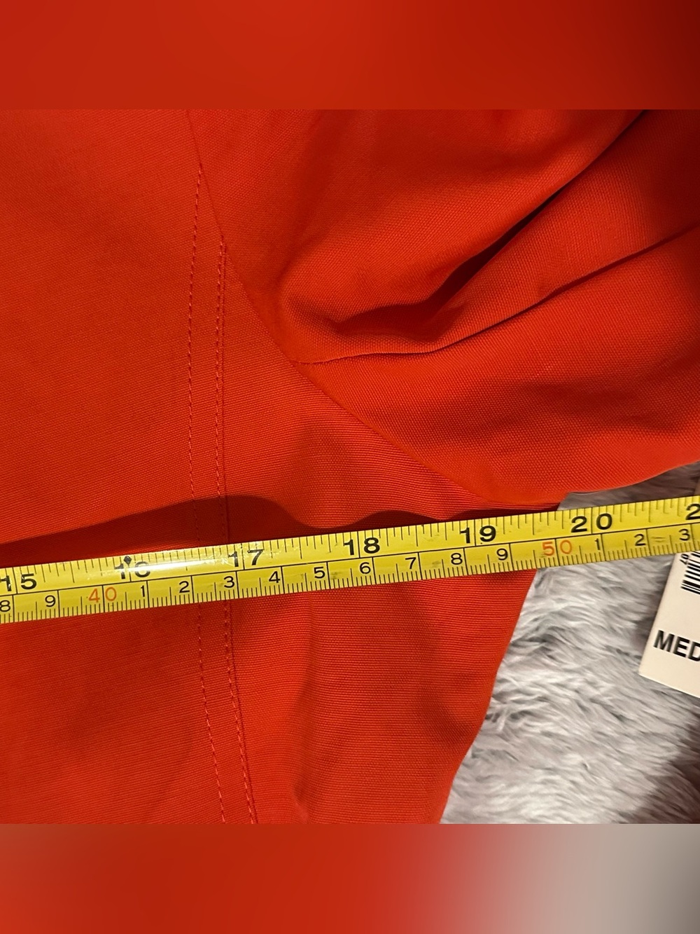 Worthington Red Trench with Cream Lining Burberry Look-a-like Vintage Look NWT - Picture 9 of 10